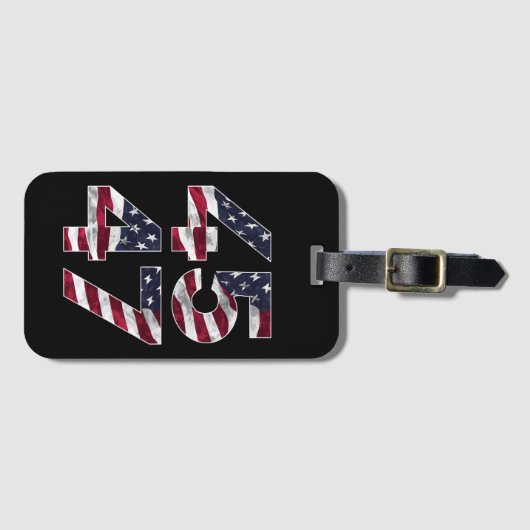 Trump 2024 45 47 VS Bagagelabel (Voorkant (horizontaal))