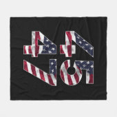 Trump 2024 45 47  VS Fleece Deken (Voorkant (Horizontaal))