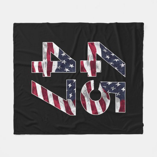 Trump 2024 45 47  VS Fleece Deken (Voorkant (Horizontaal))