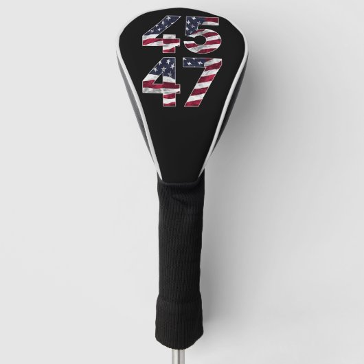 Trump 2024 45 47  VS Golfheadcover (Voorkant)