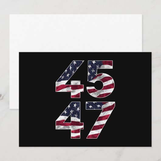 Trump 2024 45 47  VS Kaart (Voorkant / Achterkant)