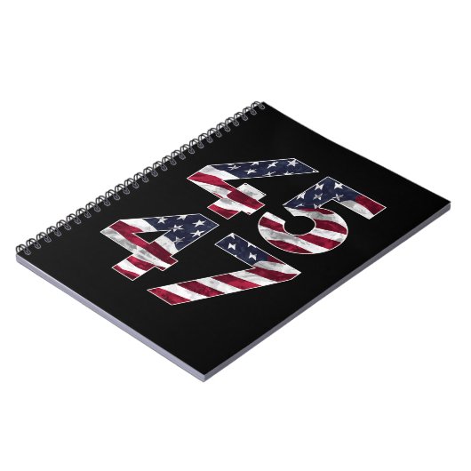 Trump 2024 45 47  VS Notitieboek (Linkerzijde)