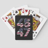 Trump 2024 45 47  VS Pokerkaarten (Achterkant)