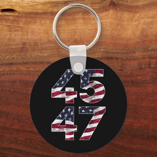 Trump 2024 45 47  VS Sleutelhanger (Voorkant)