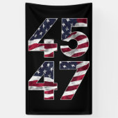 Trump 2024 45 47  VS Spandoek (Verticaal)