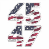 Trump 2024 45 47 VS Sticker (Voorkant)