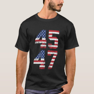 Trump 2024 45 47 VS T-shirt