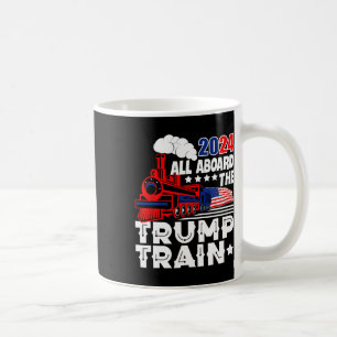 Trump 2024 aan boord van de Trump Train USA Americ Koffiemok