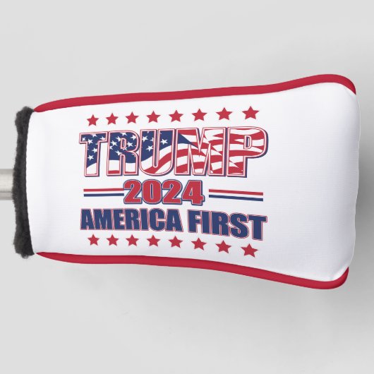 Trump 2024 America First Golfheadcover (Voorkant)