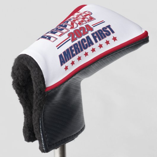 Trump 2024 America First Golfheadcover (3/4 voorkant)