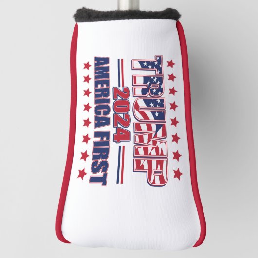 Trump 2024 America First Golfheadcover (Draai 90)
