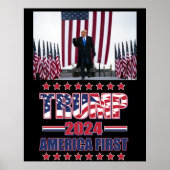 Trump 2024 America First Poster (Voorkant)