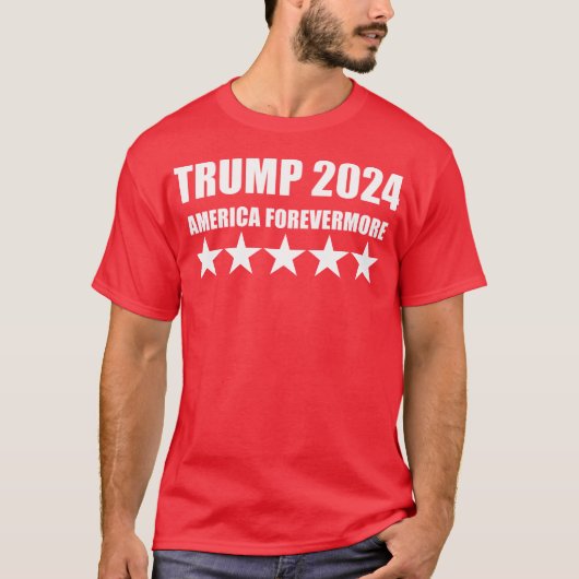 TRUMP 2024 - AMERIKA FOREVERMORE T-SHIRT (Voorkant)