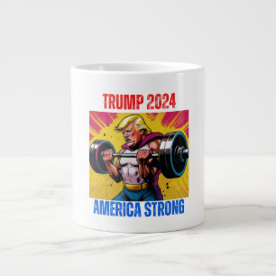 TRUMP 2024 AMERIKA STERK GROTE KOFFIEKOP