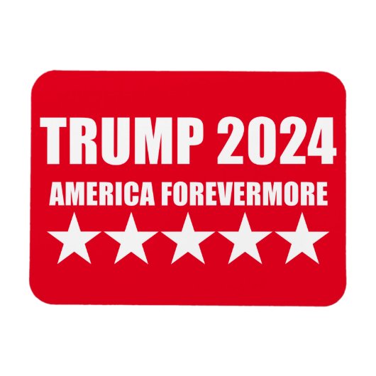 TRUMP 2024 - AMERIKA VOOR ALTIJD MAGNEET (Horizontaal)