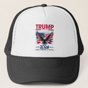 Trump 2024 Amerikaanse adelaar Trucker Pet