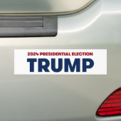 Trump 2024 Amerikaanse presidentsverkiezingen Bumpersticker (Op auto)