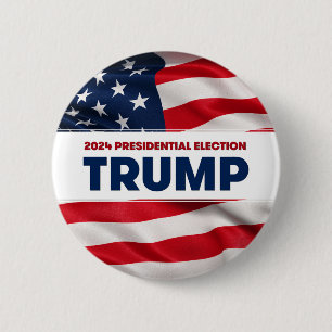 Trump 2024 Amerikaanse presidentsverkiezingen Ronde Button 5,7 Cm