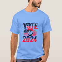 Trump 2024 Amerikaanse stemvlag volwassen T-shirt