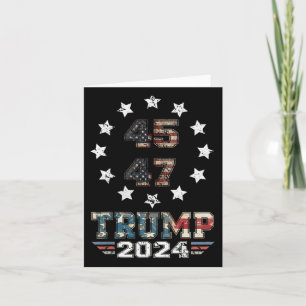 Trump 2024 Amerikaanse vlag 2 gemist Kaart