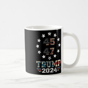 Trump 2024 Amerikaanse vlag 2 gemist Koffiemok