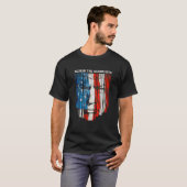 Trump 2024 Amerikaanse vlag Face Paint Schroef de T-shirt (Voorkant volledig)