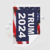 Trump 2024 Amerikaanse vlag Golfhanddoek (Insitu)
