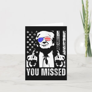 Trump 2024 Amerikaanse vlag grappig gemist Kaart
