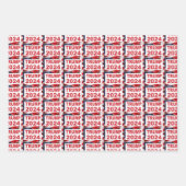 Trump 2024 Amerikaanse vlag Inpakpapier Vel (Voorkant 3)