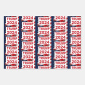 Trump 2024 Amerikaanse vlag Inpakpapier Vel (Voorkant 2)