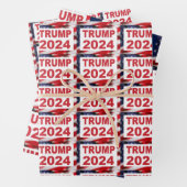 Trump 2024 Amerikaanse vlag Inpakpapier Vel (In situ)