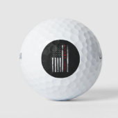 Trump 2024 Amerikaanse vlag noodlijdende  cadeau Golfballen (Voorkant)
