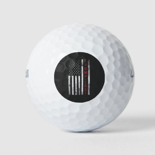 Trump 2024 Amerikaanse vlag noodlijdende  cadeau Golfballen (Voorkant)