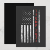 Trump 2024 Amerikaanse vlag noodlijdende cadeau Kaart (Voorkant / Achterkant)
