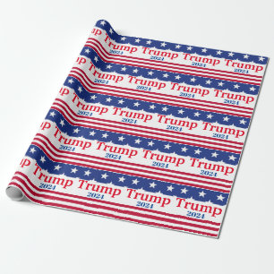 Trump 2024 Amerikaanse vlag Patriottische Wrapping Cadeaupapier