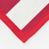 Trump 2024 Amerikaanse vlag rood wit en blauw Fleece Deken (Hoek)