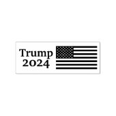 Trump 2024 Amerikaanse vlag rubberen stempel (Afrduk)