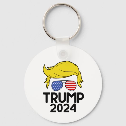 Trump 2024 Amerikaanse vlag Sleutelhanger (Achterkant)