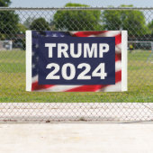 Trump 2024 Amerikaanse vlag Spandoek (Insitu)