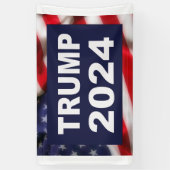 Trump 2024 Amerikaanse vlag Spandoek (Verticaal)