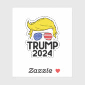 Trump 2024 Amerikaanse vlag Sticker (Vel)