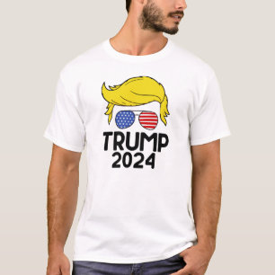 Trump 2024 Amerikaanse vlag T-shirt