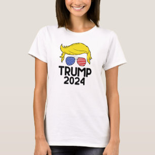 Trump 2024 Amerikaanse vlag T-shirt