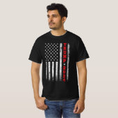 Trump 2024 Amerikaanse vlag T-Shirt (Voorkant volledig)
