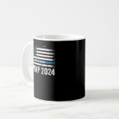 Trump 2024 Back the Blue Koffiemok (Voorkant links)