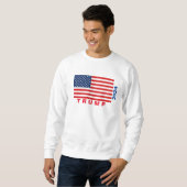 TRUMP 2024 Basic Sweatshirt (wit) (Voorkant volledig)
