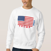 TRUMP 2024 Basic Sweatshirt (wit) (Voorkant)