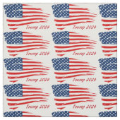 Trump 2024 Battle Flag Stof (Swatch)