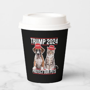 Trump 2024 Bescherm onze huisdieren Katten Honden Papieren Bekers