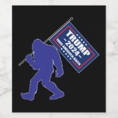 Trump 2024 Bigfoot Wijn Etiket (Enkel label)